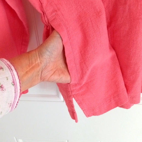 🍑 Beautiful NorthStyle Hot Peach Hoodie Tunic Top or Cover-up! Size Medium 🍑 - Picture 5 of 5